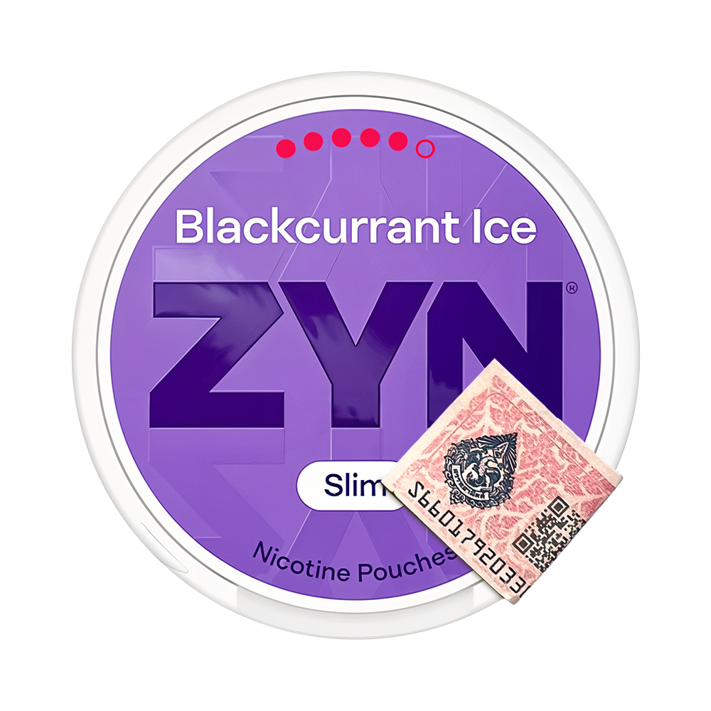ZYN_Blackcurrant_Ice_Super_Strong_Slim_5 ZYN - Blackcurrant Ice Super Strong Slim (5•••••) - Image 1