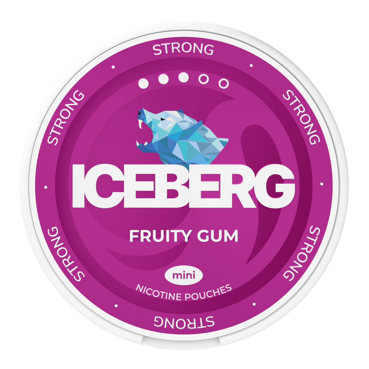 fruity_gum_strong_top ICEBERG STRONG FRUITY GUM MINI 10GR - Image 1